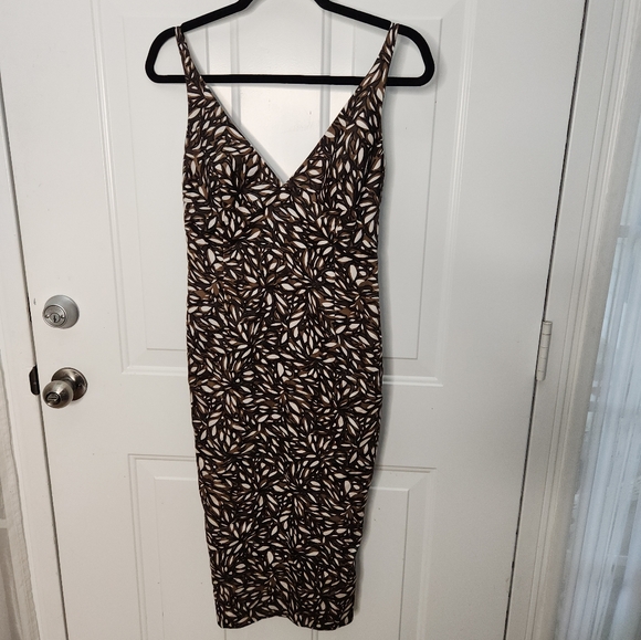 Milly Midi V-Neck Dress  Size 4 - Picture 5 of 7